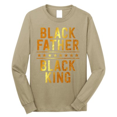 Black Father Black King Fathers Day Dope Dad Husband Long Sleeve Shirt