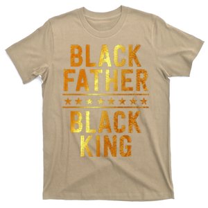 Black Father Black King Fathers Day Dope Dad Husband T-Shirt