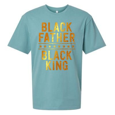 Black Father Black King Fathers Day Dope Dad Husband Sueded Cloud Jersey T-Shirt