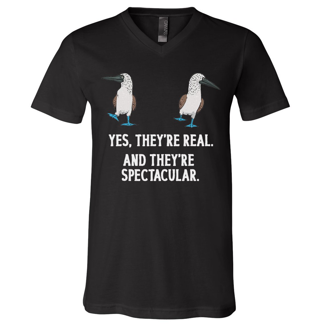 Blue Footed Booby Seabird Boobies V-Neck T-Shirt