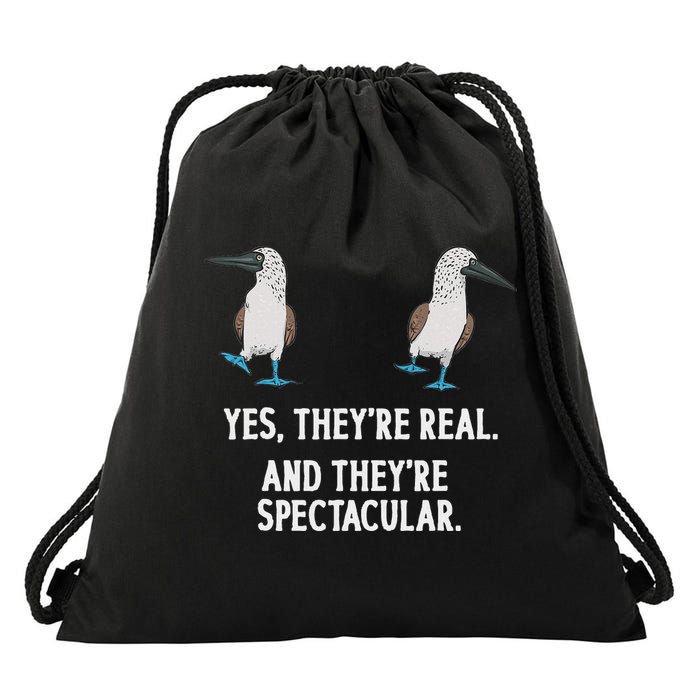 Blue Footed Booby Seabird Boobies Drawstring Bag