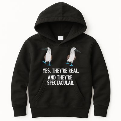 Blue Footed Booby Seabird Boobies Kids Hoodie