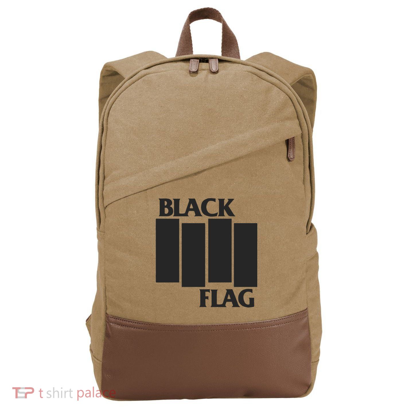 Black Flag Cotton Canvas Backpack