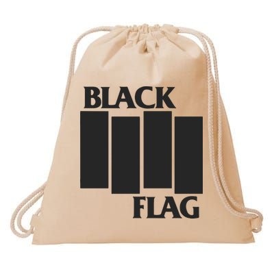 Black Flag Drawstring Bag