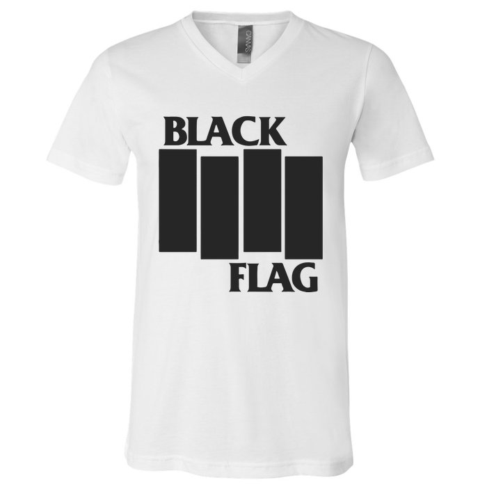 Black Flag V-Neck T-Shirt