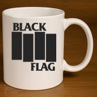 Black Flag 11oz C Handle Ceramic Mug