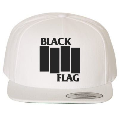 Black Flag Wool Snapback Cap