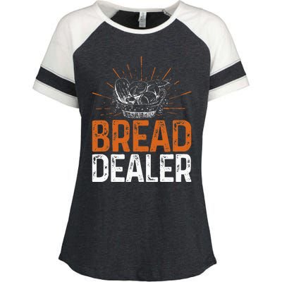 Bakery Funny Bread Baker Bread Dealer Enza Ladies Jersey Colorblock Tee