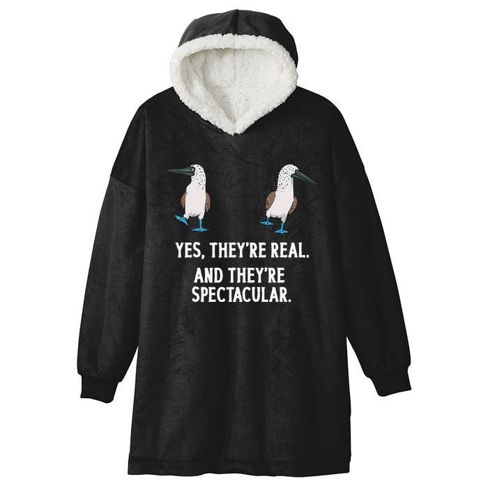 Blue Footed Booby Seabird Boobies Hooded Wearable Blanket