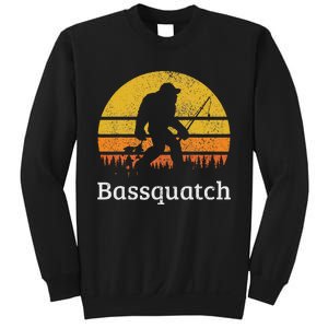 Bassquatch Funny Bass Fishing Sasquatch Bigfoot Sweatshirt