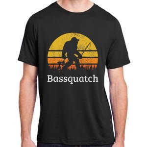 Bassquatch Funny Bass Fishing Sasquatch Bigfoot Adult ChromaSoft Performance T-Shirt