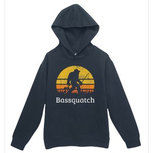 Bassquatch Funny Bass Fishing Sasquatch Bigfoot Urban Pullover Hoodie