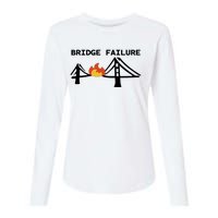 Bridge Failure Womens Cotton Relaxed Long Sleeve T-Shirt