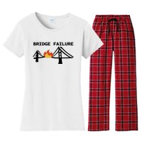 Bridge Failure Women's Flannel Pajama Set