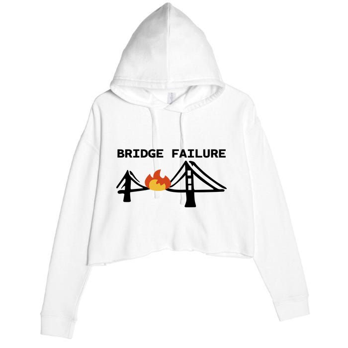 Bridge Failure Crop Fleece Hoodie