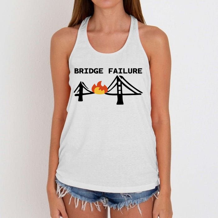 Bridge Failure Women's Knotted Racerback Tank