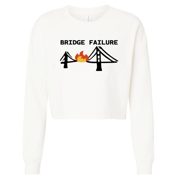 Bridge Failure Cropped Pullover Crew