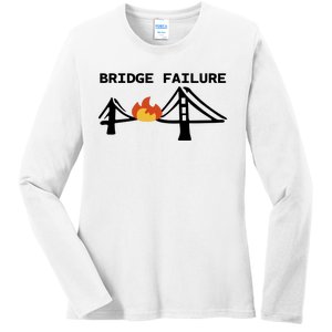 Bridge Failure Ladies Long Sleeve Shirt