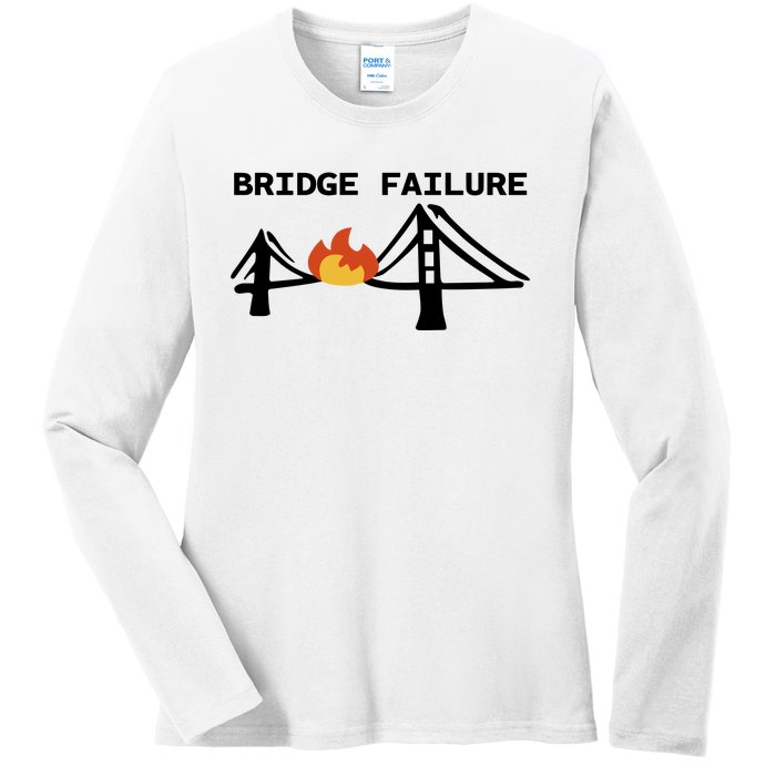 Bridge Failure Ladies Long Sleeve Shirt