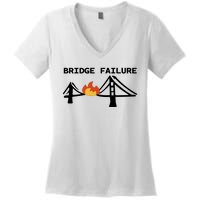 Bridge Failure Women's V-Neck T-Shirt