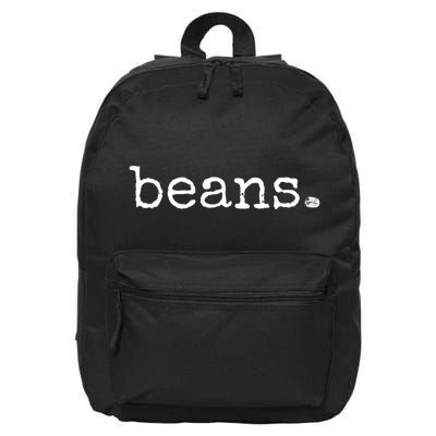 Beans Funny Barista Coffee Bean Espresso Bean Bean Lover 16 in Basic Backpack