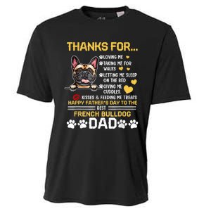 Best French Bulldog Dog Dad Lover Happy Fathers Day Cooling Performance Crew T-Shirt