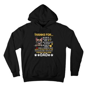 Best French Bulldog Dog Dad Lover Happy Fathers Day Hoodie