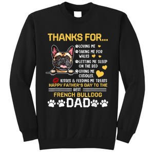 Best French Bulldog Dog Dad Lover Happy Fathers Day Sweatshirt