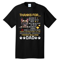 Best French Bulldog Dog Dad Lover Happy Fathers Day Tall T-Shirt