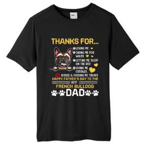 Best French Bulldog Dog Dad Lover Happy Fathers Day Tall Fusion ChromaSoft Performance T-Shirt