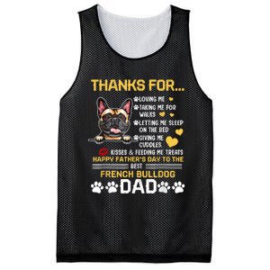 Best French Bulldog Dog Dad Lover Happy Fathers Day Mesh Reversible Basketball Jersey Tank