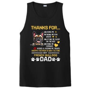 Best French Bulldog Dog Dad Lover Happy Fathers Day PosiCharge Competitor Tank