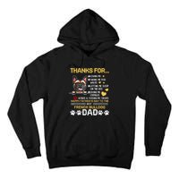 Best French Bulldog Dog Dad Lover Happy Fathers Day Tall Hoodie