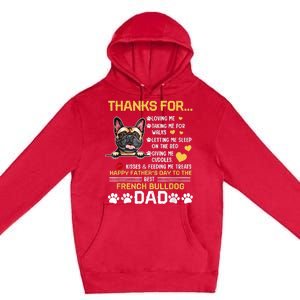 Best French Bulldog Dog Dad Lover Happy Fathers Day Premium Pullover Hoodie