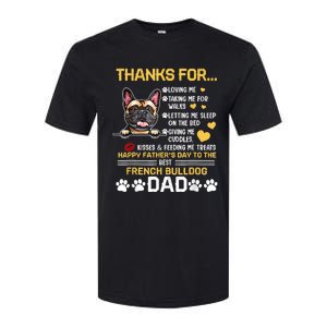 Best French Bulldog Dog Dad Lover Happy Fathers Day Softstyle CVC T-Shirt