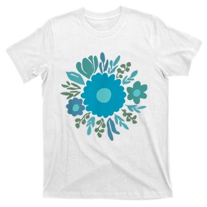 Blue Floral Bouquet T-Shirt