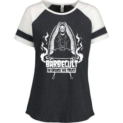 Barbecult Funny Barbeque Enza Ladies Jersey Colorblock Tee