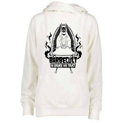 Barbecult Funny Barbeque Womens Funnel Neck Pullover Hood