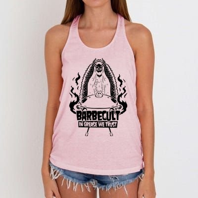 Barbecult Funny Barbeque Women's Knotted Racerback Tank