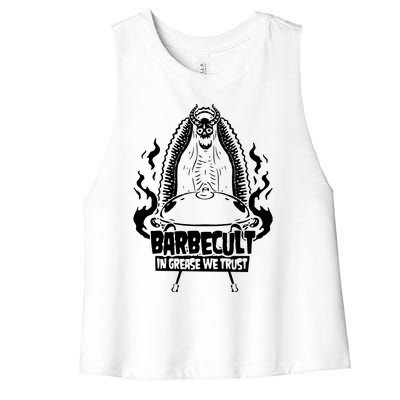 Barbecult Funny Barbeque Women's Racerback Cropped Tank