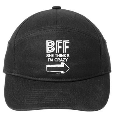 Best Friend Bff Part 1 Of 2 Funny Humorous 7-Panel Snapback Hat