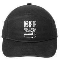 Best Friend Bff Part 1 Of 2 Funny Humorous 7-Panel Snapback Hat