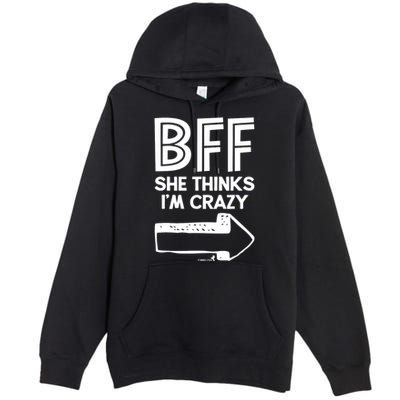 Best Friend Bff Part 1 Of 2 Funny Humorous Premium Pullover Hoodie