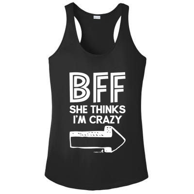Best Friend Bff Part 1 Of 2 Funny Humorous Ladies PosiCharge Competitor Racerback Tank