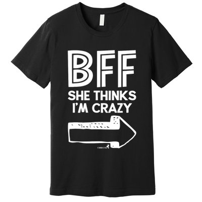 Best Friend Bff Part 1 Of 2 Funny Humorous Premium T-Shirt