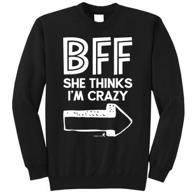 Best Friend Bff Part 1 Of 2 Funny Humorous Tall Sweatshirt