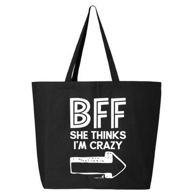 Best Friend Bff Part 1 Of 2 Funny Humorous 25L Jumbo Tote