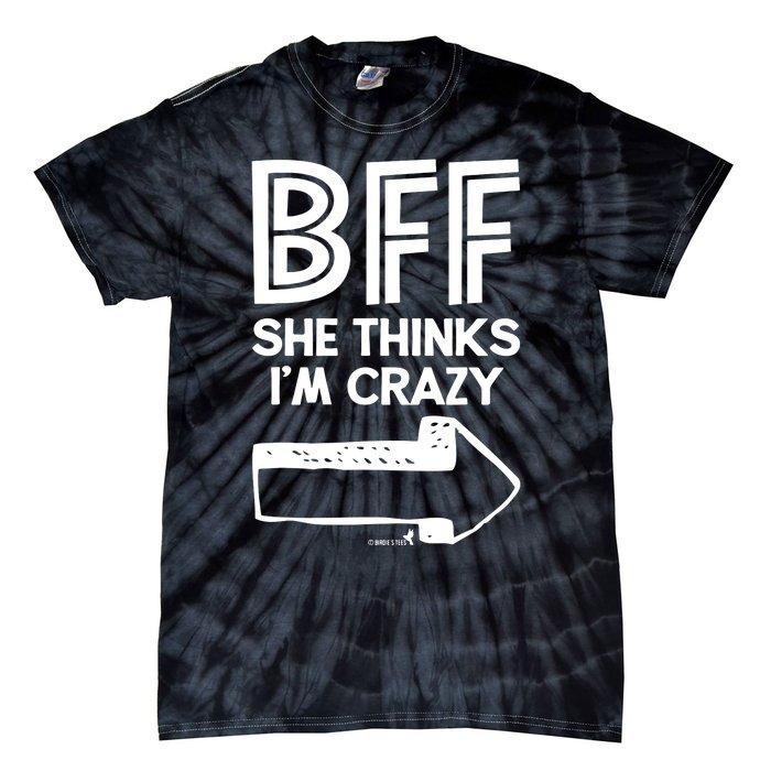 Best Friend Bff Part 1 Of 2 Funny Humorous Tie-Dye T-Shirt