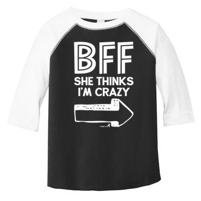 Best Friend Bff Part 1 Of 2 Funny Humorous Toddler Fine Jersey T-Shirt