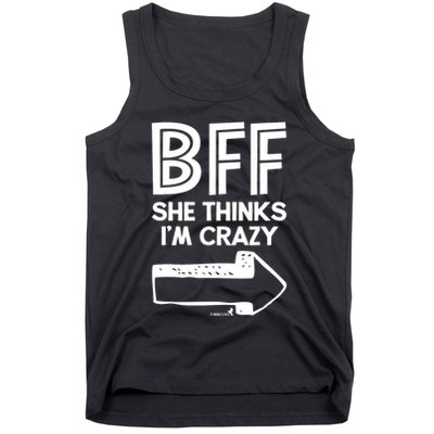 Best Friend Bff Part 1 Of 2 Funny Humorous Tank Top